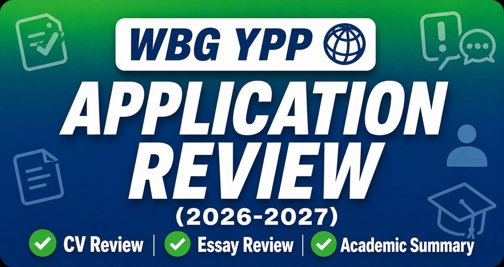WBG YPP  - Application Review (2026-2027)