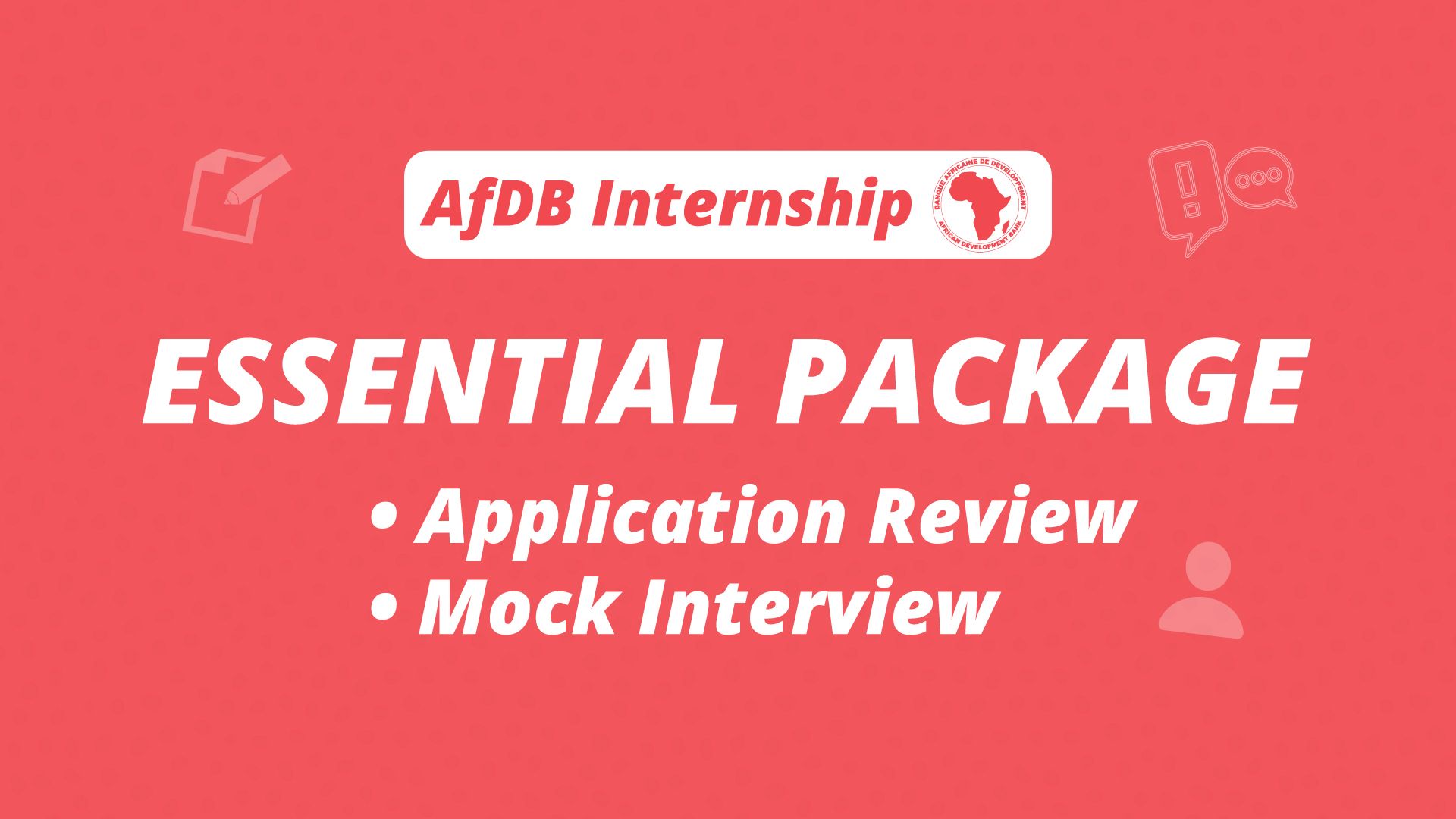 AfDB-Intenship-Essential-Package