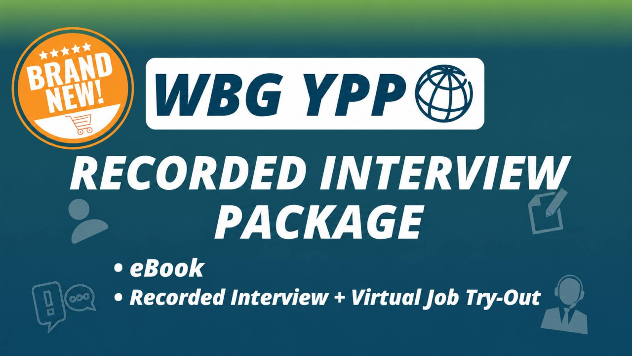 WBG YPP - Recorded Interview Package (2026-27)