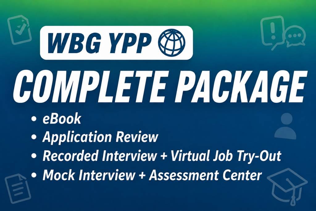 WBG YPP Complete Package (2026-27) - all rounds (1st, 2nd and 3rd)
