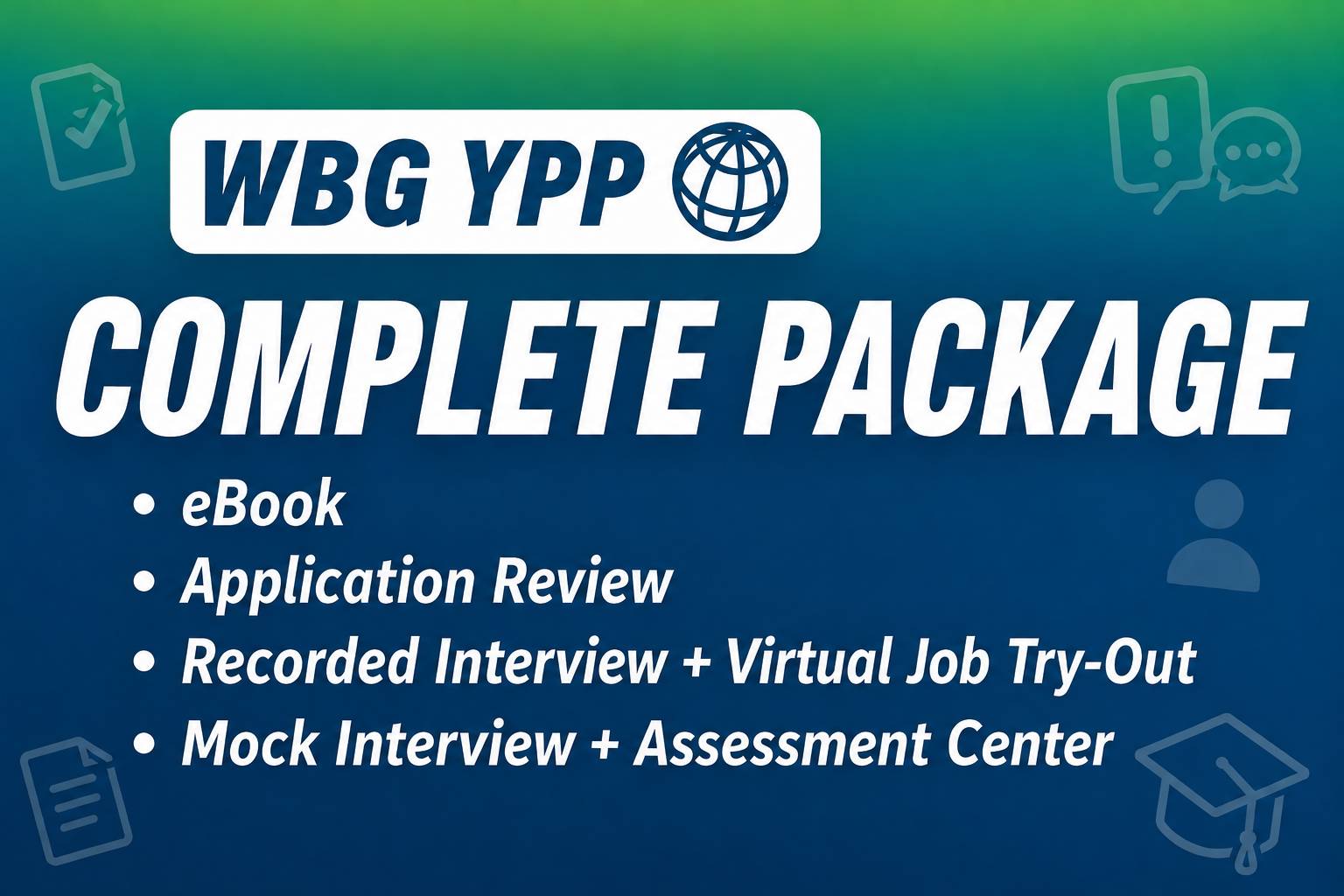 WBG YPP Complete Package (2026-27) - all rounds (1st, 2nd and 3rd)